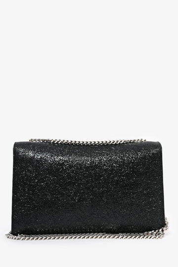 Saint Laurent 2015 Black Crackled Patent Leather Medium Kate Crossbody