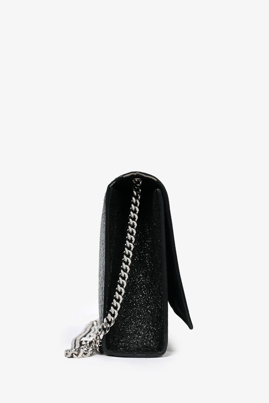 Saint Laurent 2015 Black Crackled Patent Leather Medium Kate Crossbody