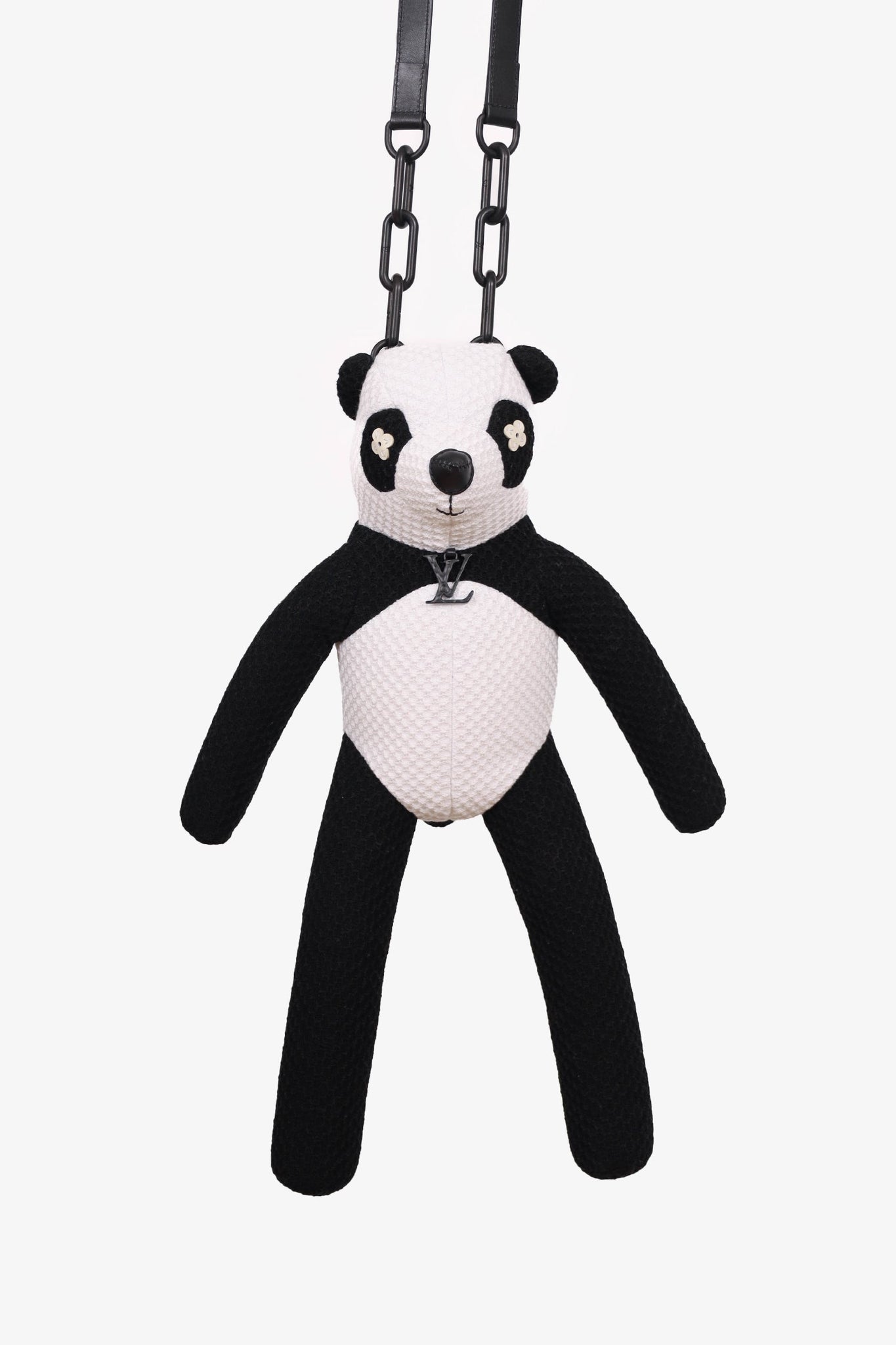 Louis Vuitton Black/White Zoom and Friends Adventure Panda Shoulder Bag