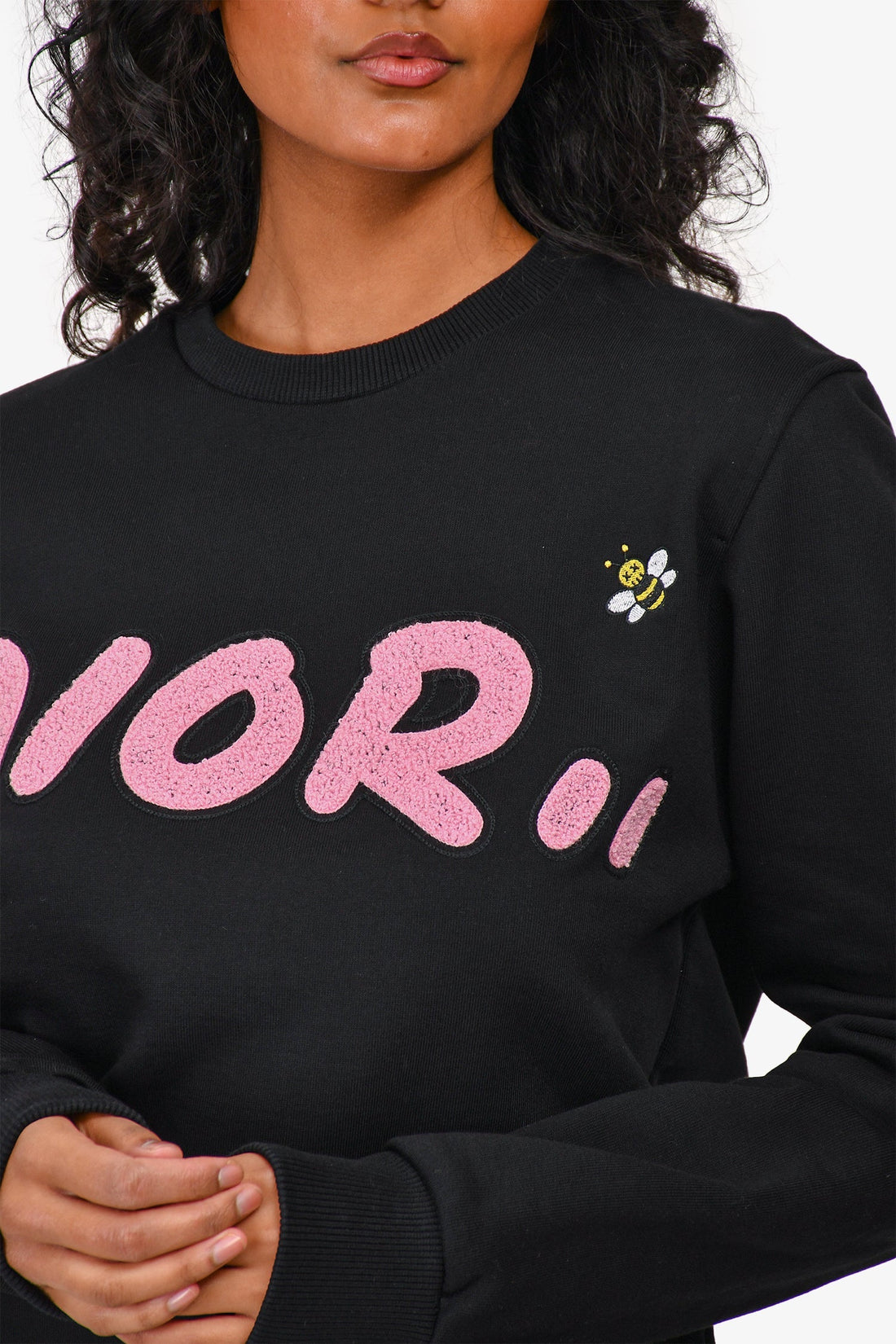 Christian Dior x Kaws Black/Pink Logo Sweatshirt Size XS Mens