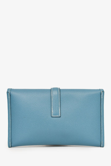 Hermès 2018 Blue Jeans Epsom Leather Small Jige Clutch