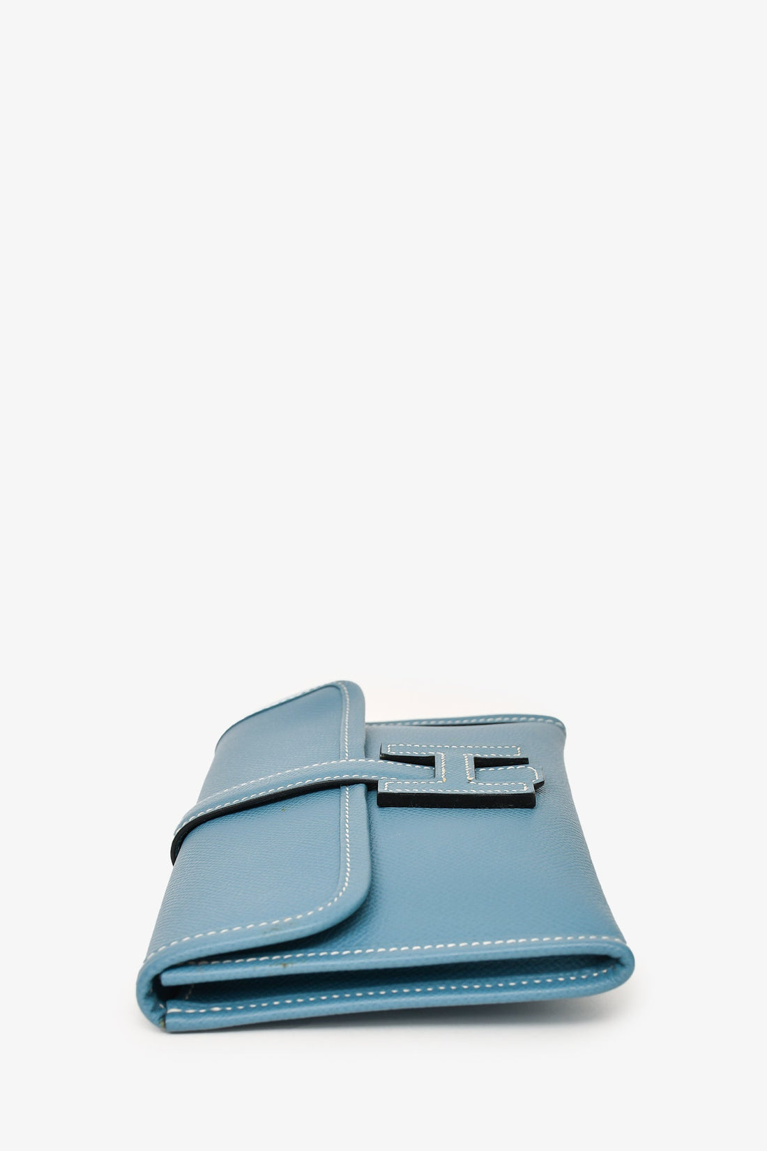 Hermès 2018 Blue Jeans Epsom Leather Small Jige Clutch