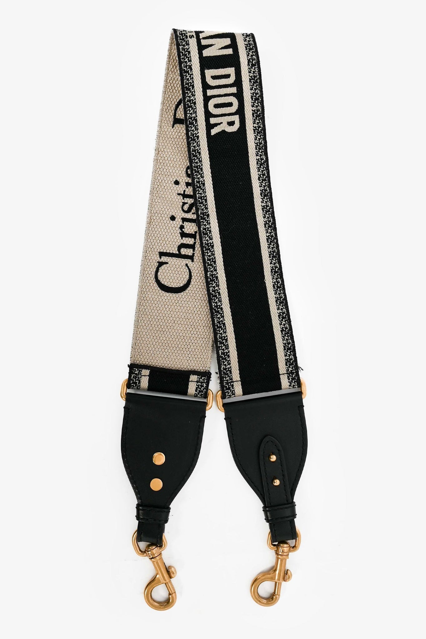 Christian Black Logo Canvas Guitar Strap