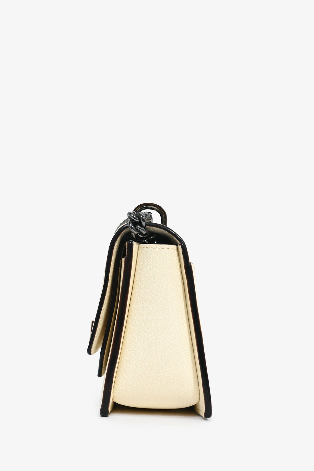 Valextra Cream Calfskin Leather Spritzer Small Crossbody