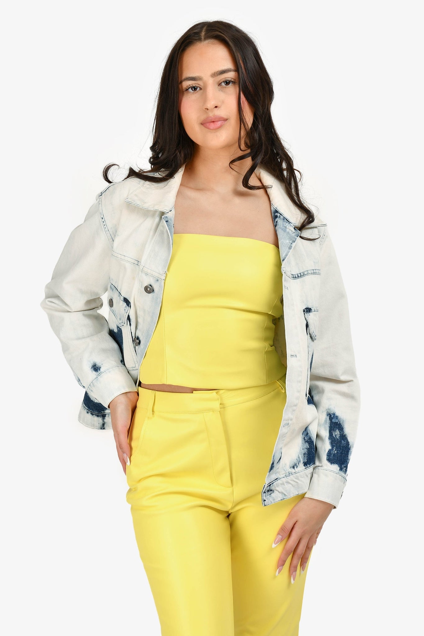 Christian Dior Blue Denim Washed Jacket Size 34