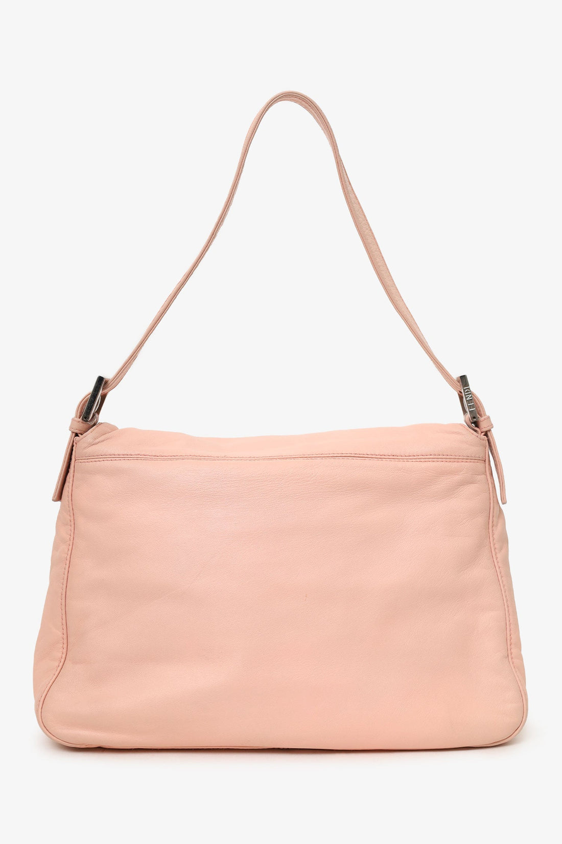 Fendi Pink Lambskin Large Mama Forever BaguetteShoulder Bag with Insert