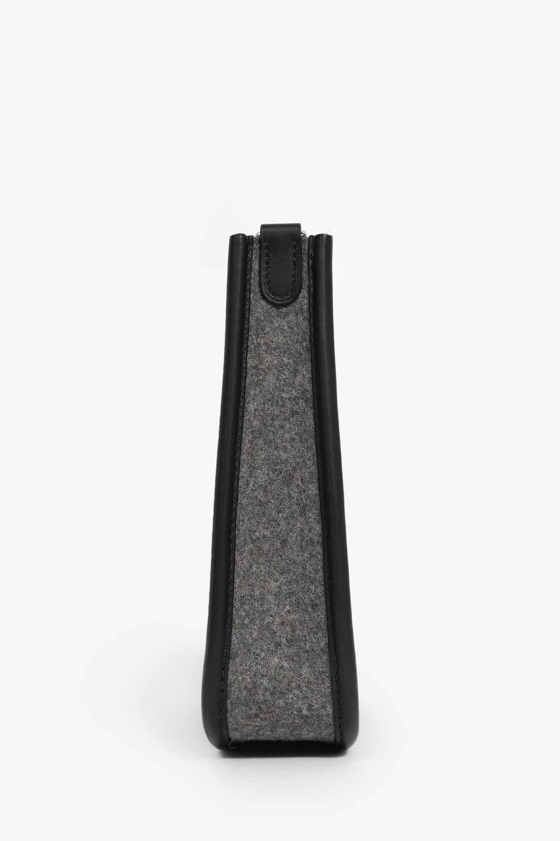 Hermès 2019 Grey Felt Black Leather Trimmed Evelyne TPM
