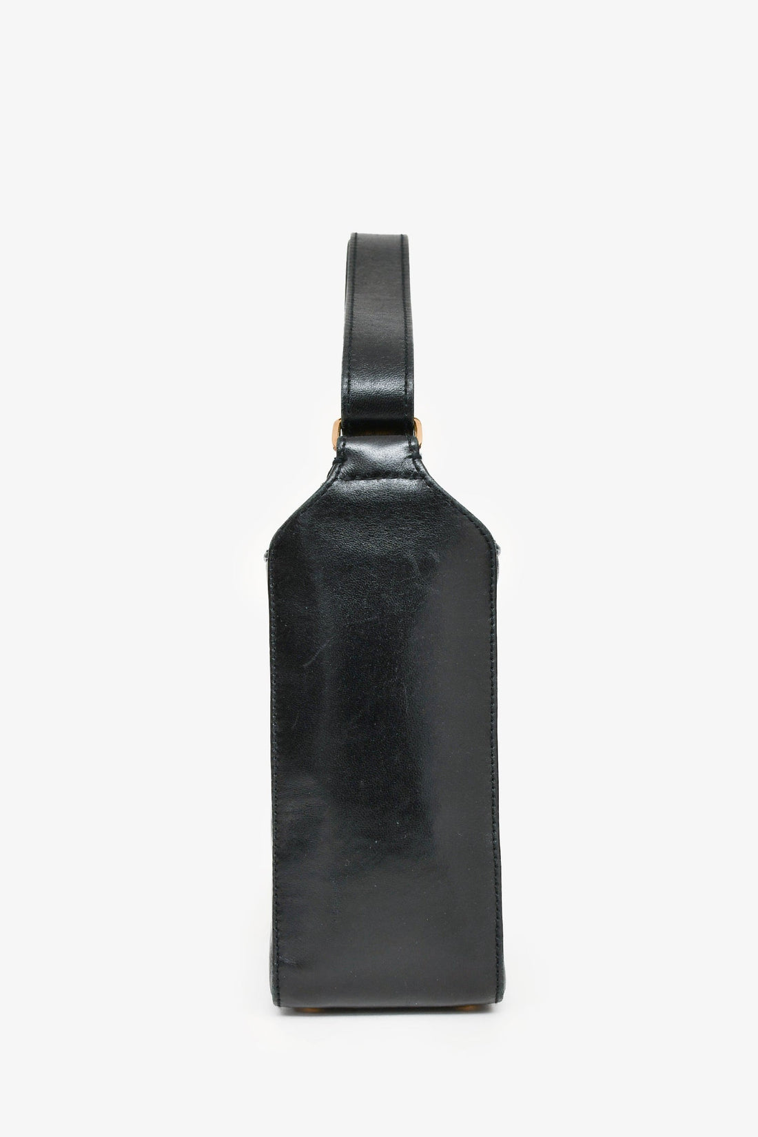 Pre-Loved Chanel™ 2003/2004 Black Leather Choco Bar CC Shoulder Bag