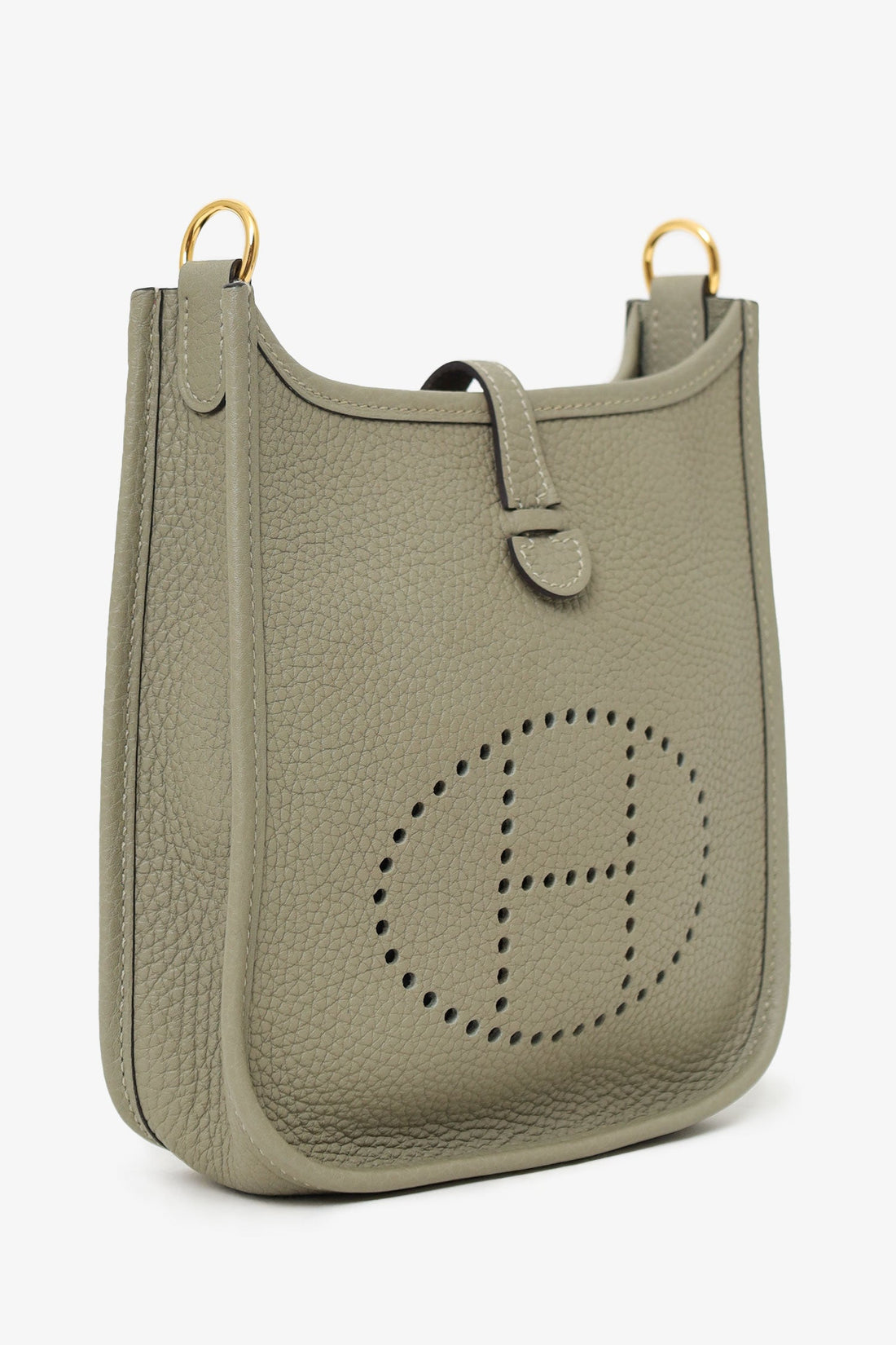 Hermès 2021 Sage Clemence Mini Evelyne II TPM 16 Crossbody