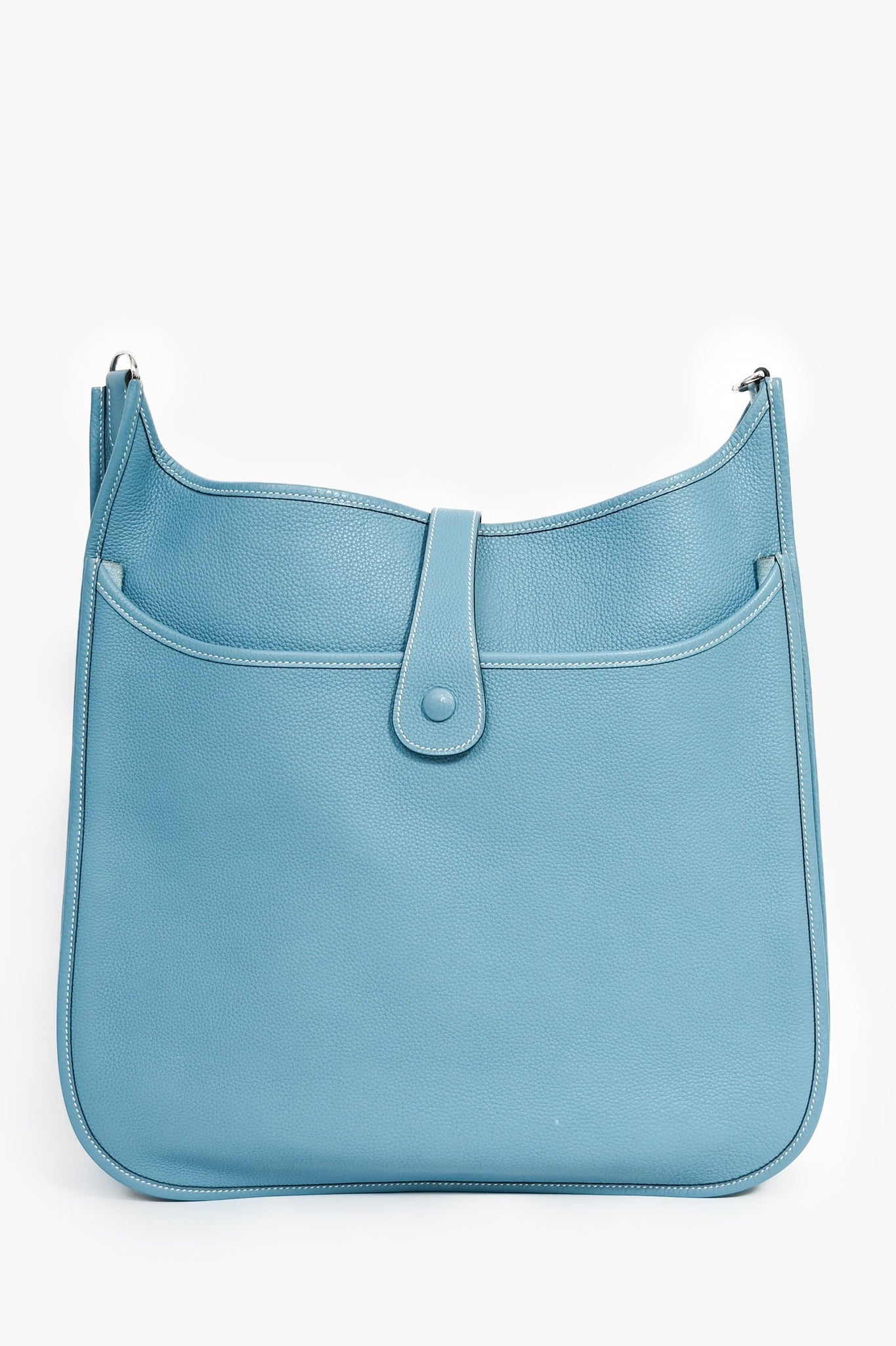 Hermès 2007 Blue Jean Clemence Leather Evelyne 31