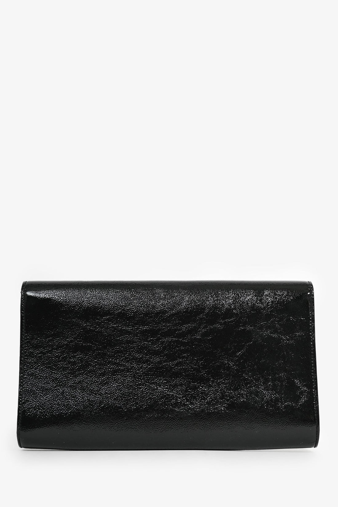 Saint Laurent Black Patent Leather 'Belle de Jour' Clutch