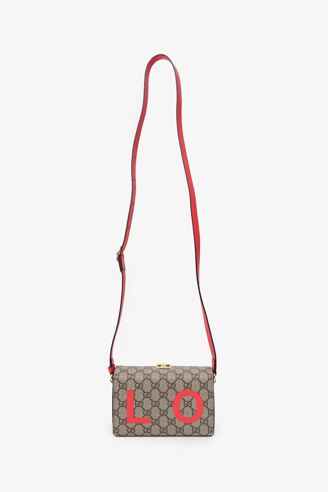 Gucci Brown GG Supreme Valentine's Day Mini 'Love' Trunk Box Bag