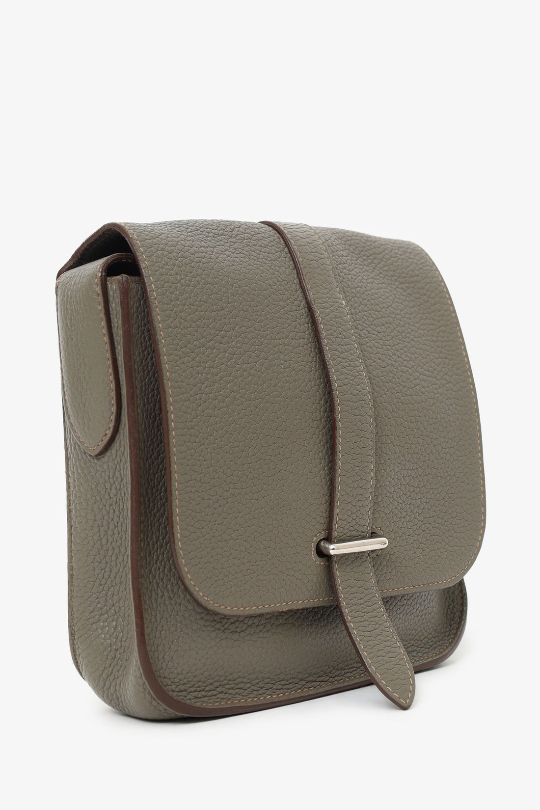Hermes 2012 Étoupe Clemence Steve Steve Pochette PM Crossbody (As Is)