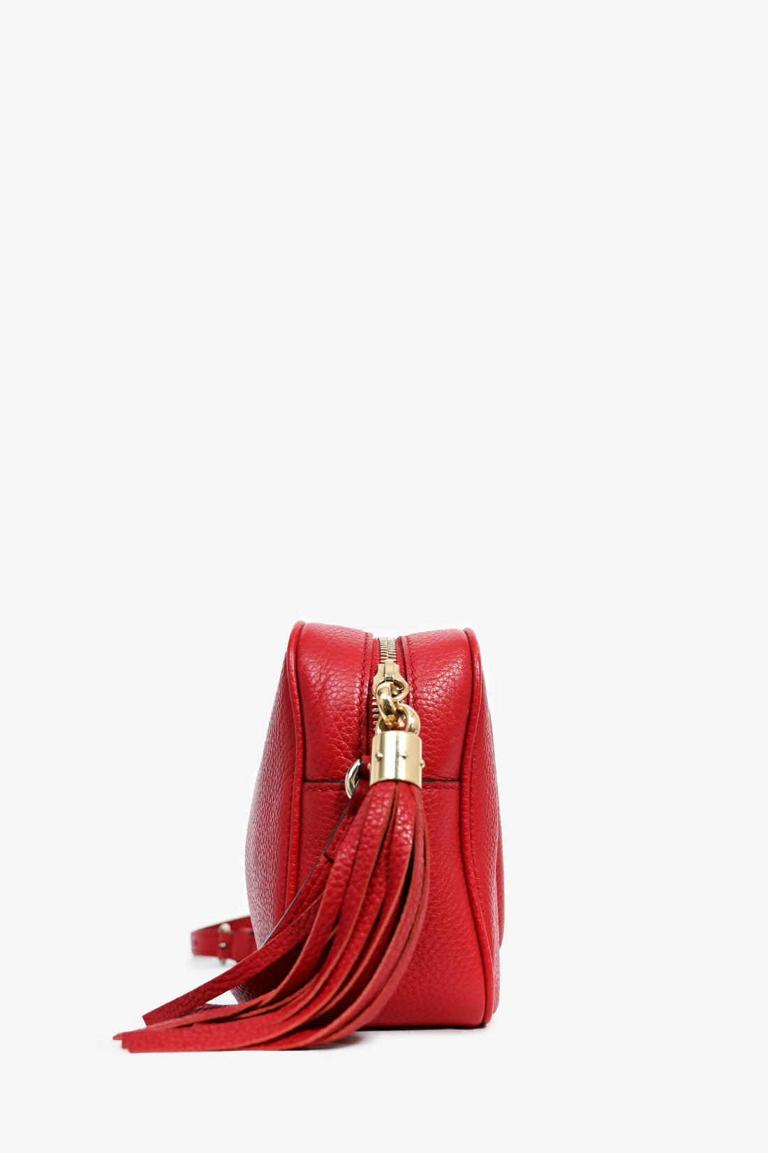 Gucci Red Leather GG 'Blondie' Crossbody Bag
