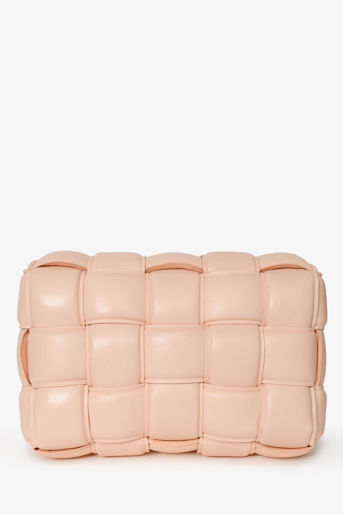 Bottega Veneta Light Pink Leather Padded Cassette Crossbody