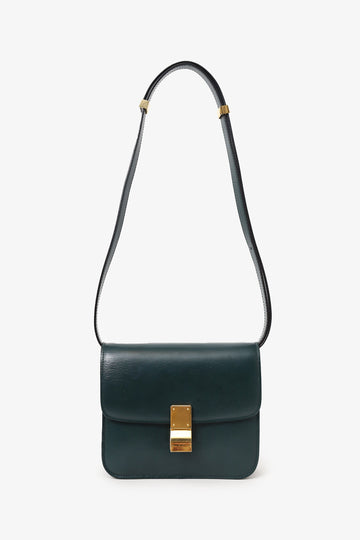 Celine Green Leather Teen Box Bag