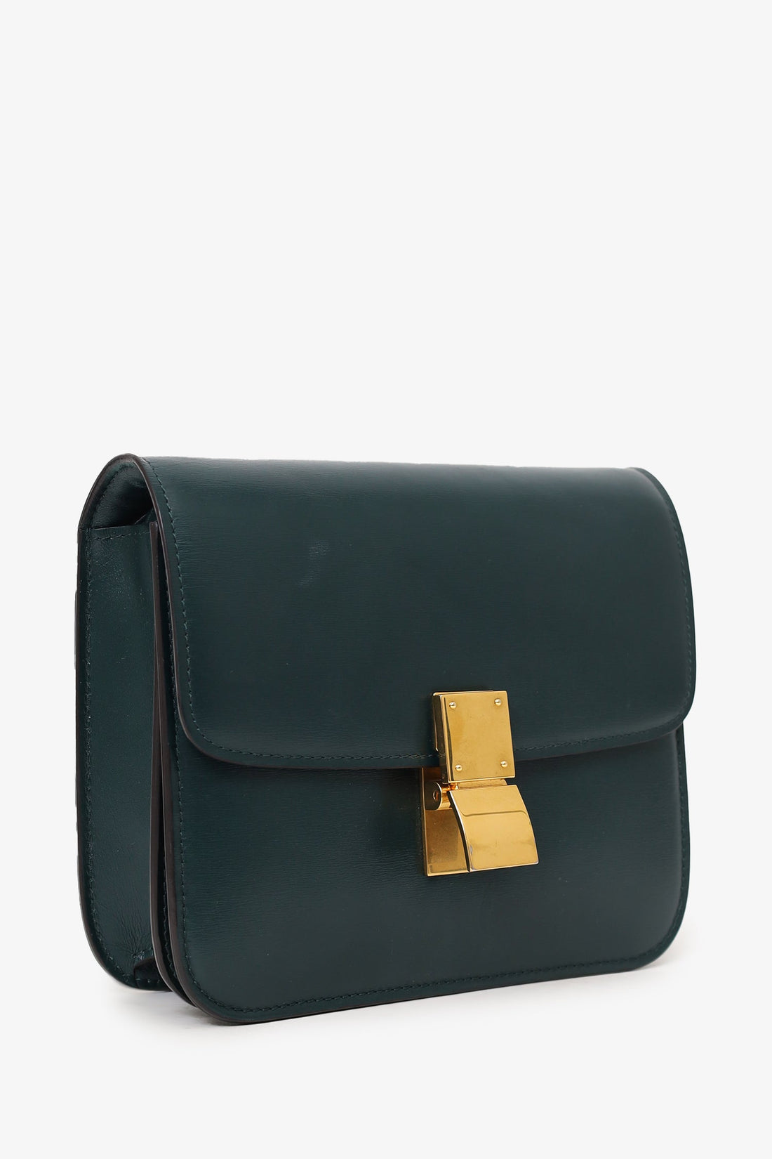 Celine Green Leather Teen Box Bag