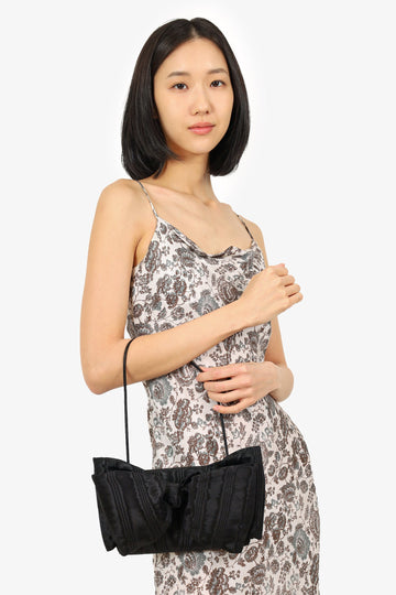 Loeffler Randall Black Valerie Bow Clutch