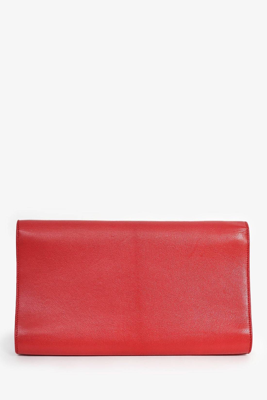 Saint Laurent Red Leather Belle de Jour Clutch