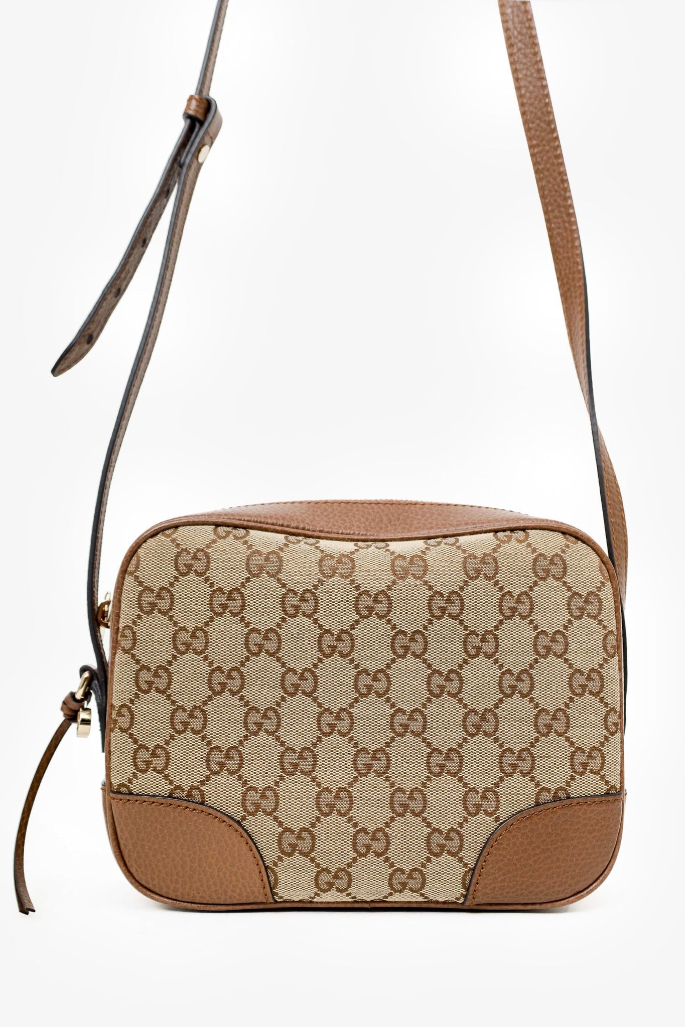 Gucci Brown/Beige GG Canvas Bree Camera Bag