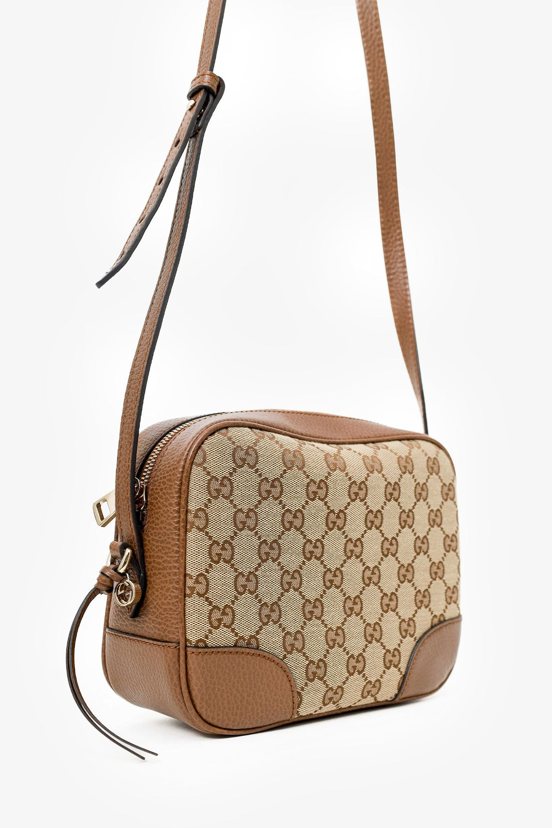 Gucci Brown/Beige GG Canvas Bree Camera Bag