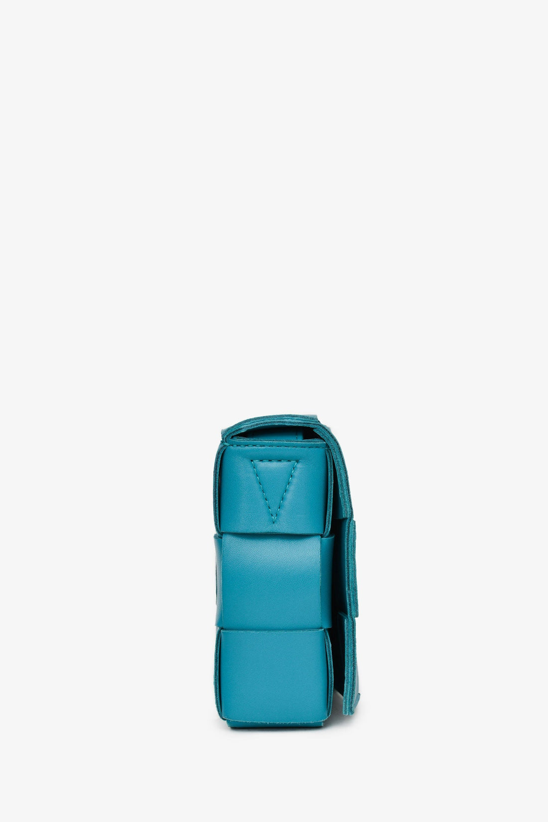 Bottega Veneta Turquoise Leather Cassette Crossbody