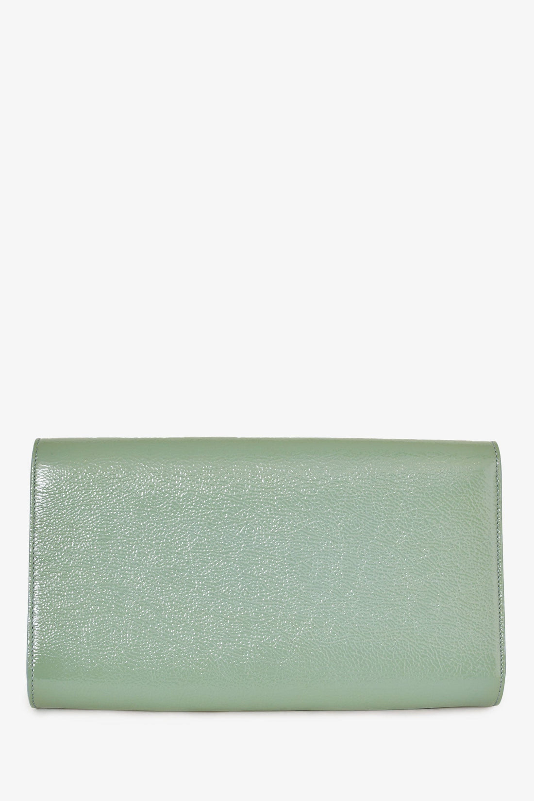 Saint Laurent Teal Green Patent Leather Belle De Jour Clutch (As Is)