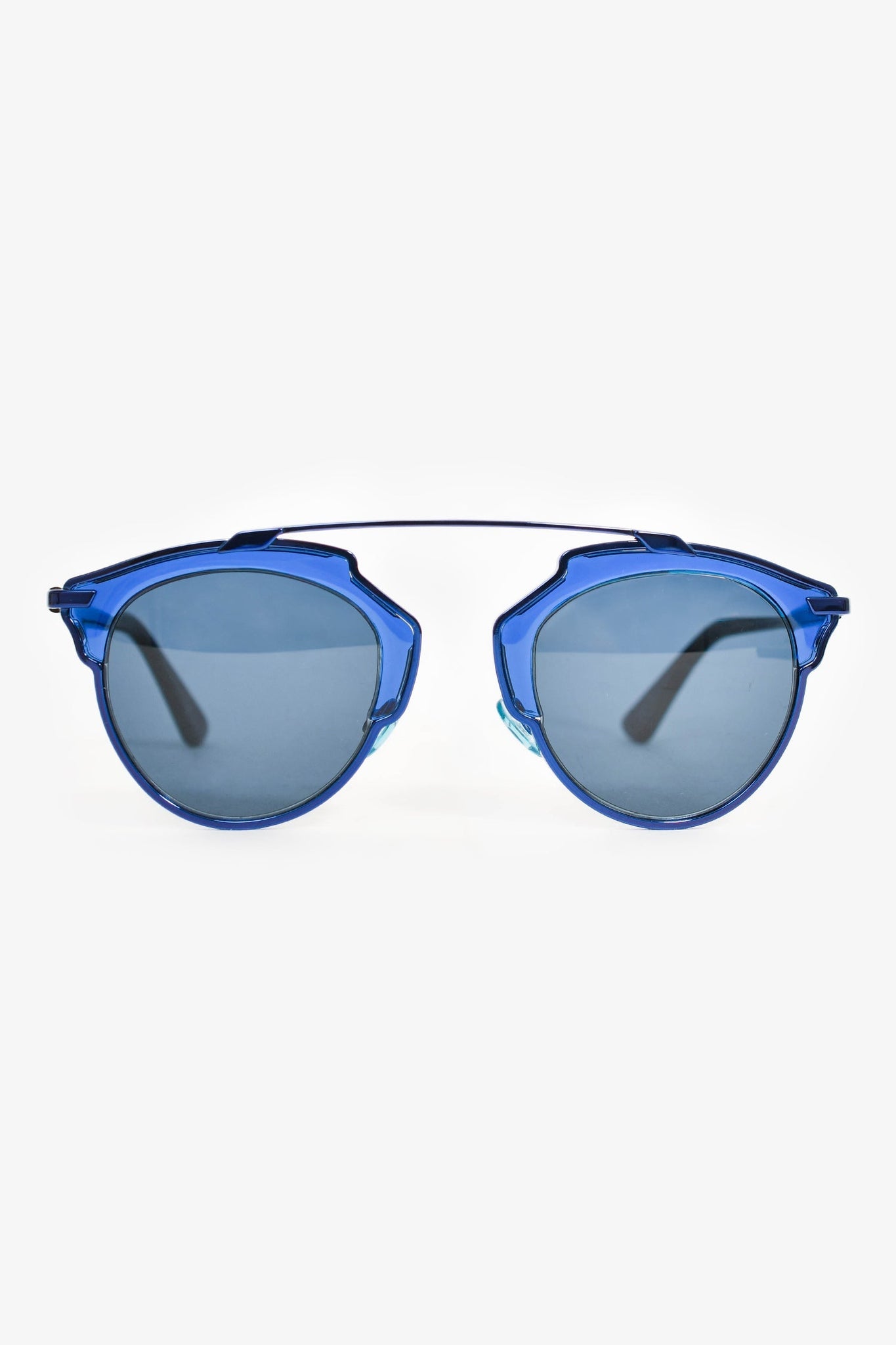 Christian Dior Blue 'DiorSoReal' Aviator Sunglasses