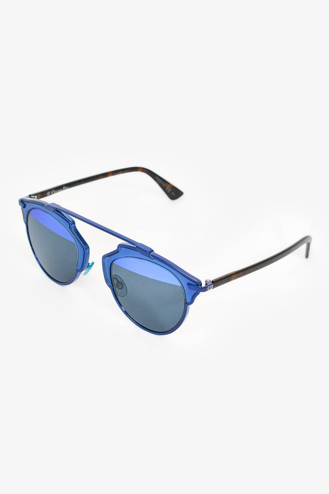 Christian Dior Blue 'DiorSoReal' Aviator Sunglasses