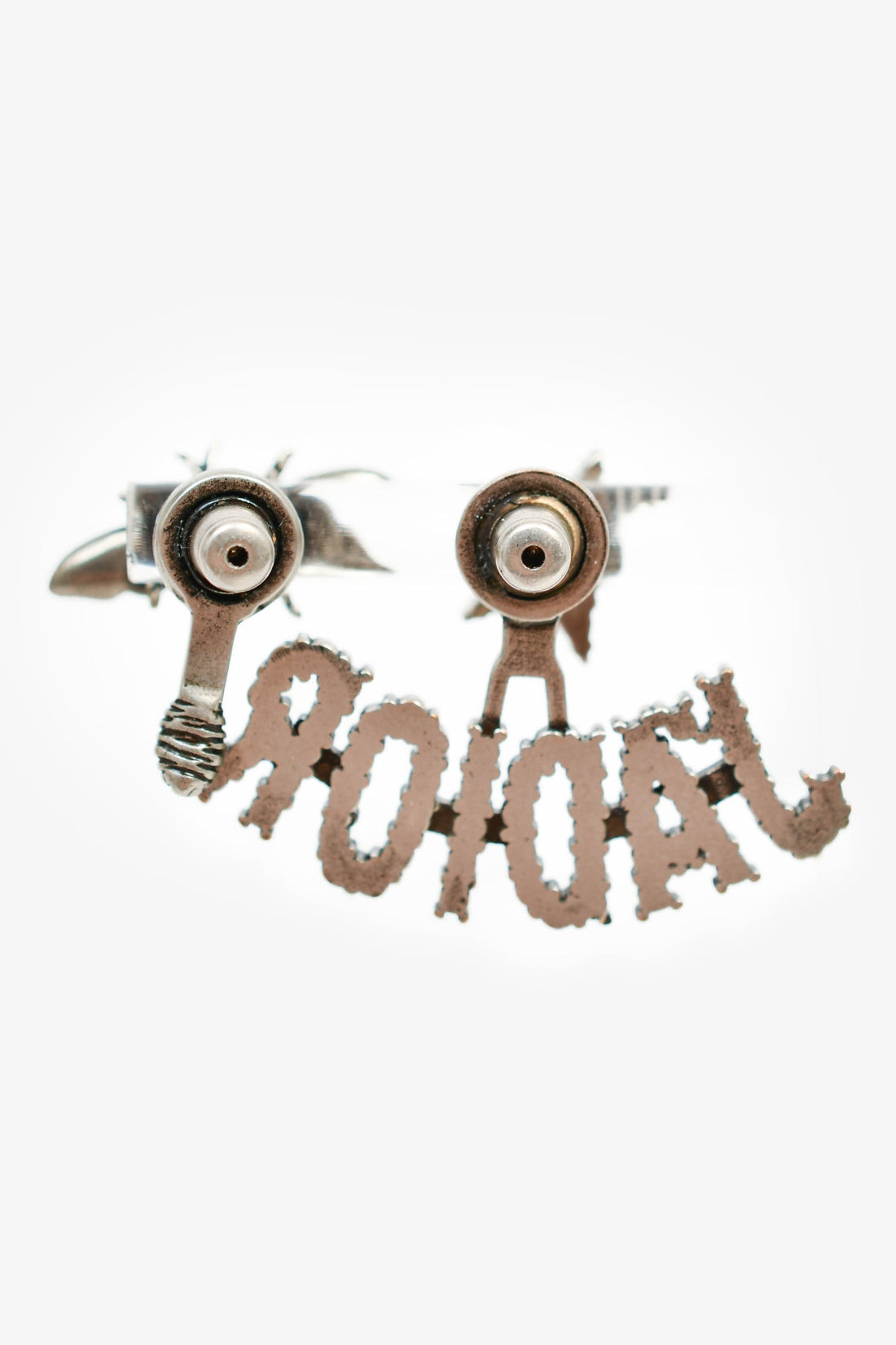 Christian Dior Silver Toned Crystal J'Adior/Bee Earrings