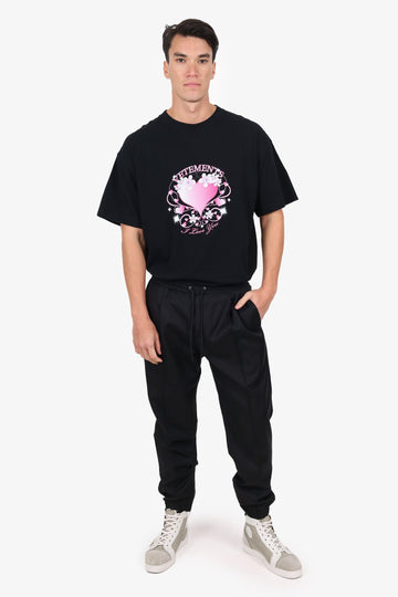 Dior Black Striped Drawstring Zip Hem Pants Size 50 Mens