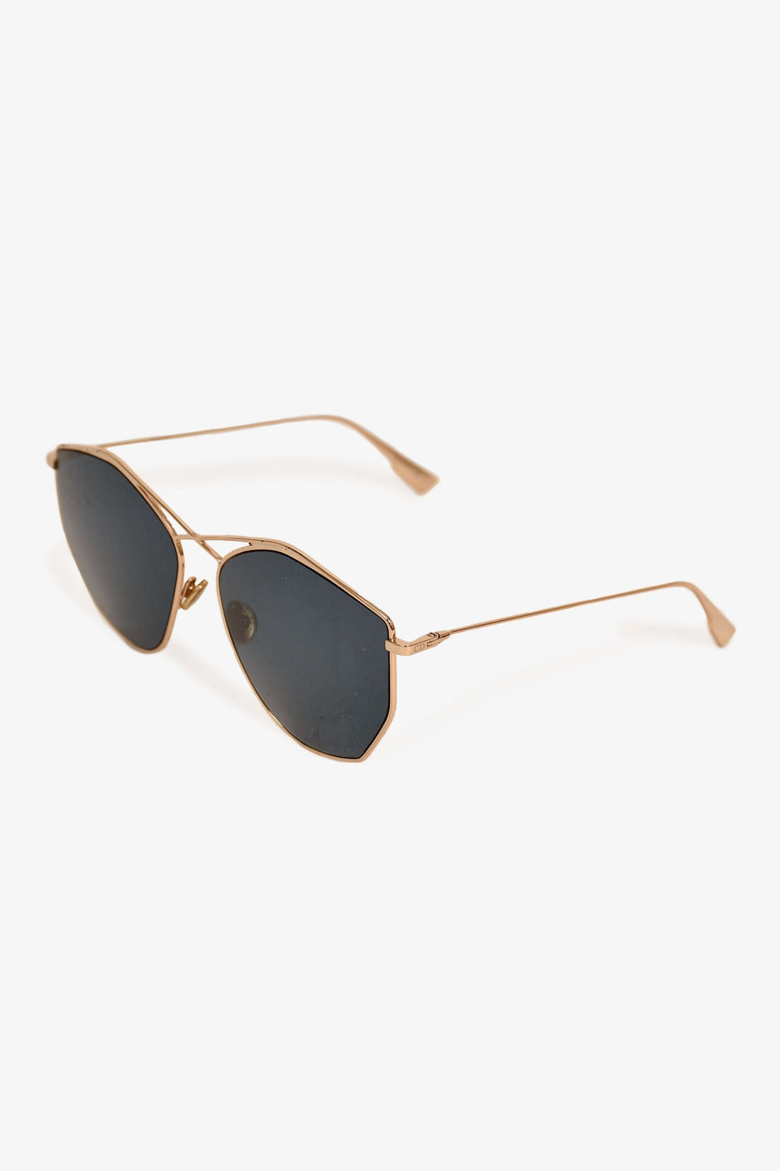 Christian Dior Gold Wire Black Lens Sunglasses