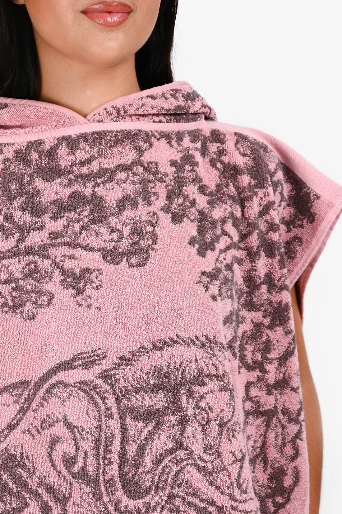 Christian Dior 2021 Pink Printed Sweater Poncho