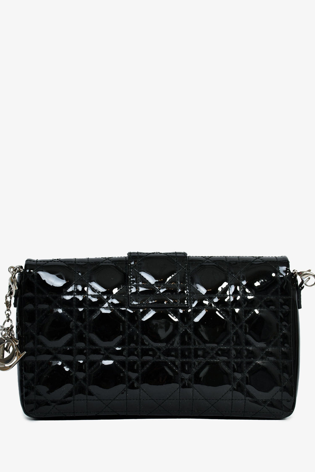 Christian Dior Black Patent Leather 'Miss Dior' Crossbody Bag