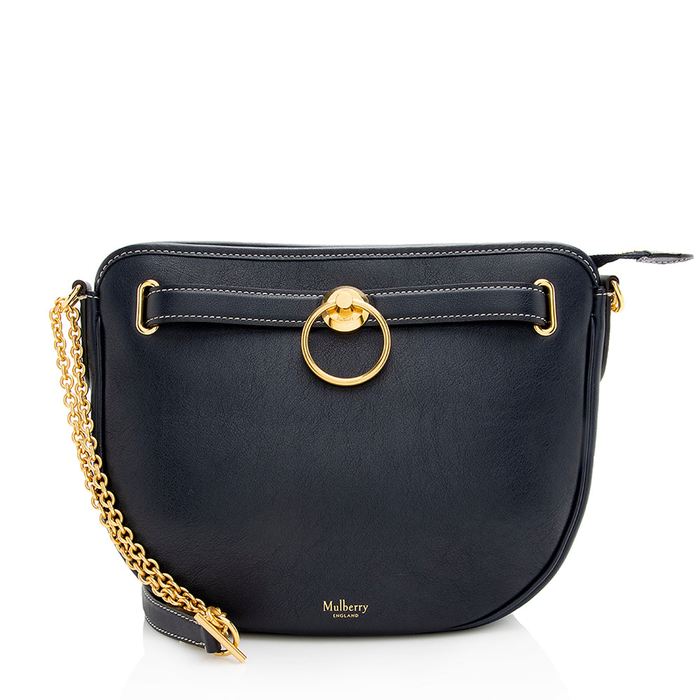 Mulberry Calfskin Brockwell Shoulder Bag (SHF-22032)