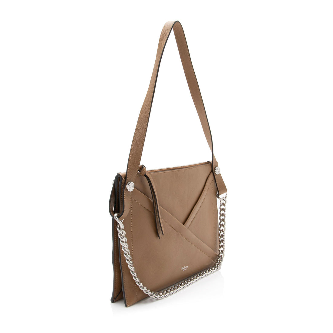 Mulberry Calfskin M Zip Large Shoulder Bag