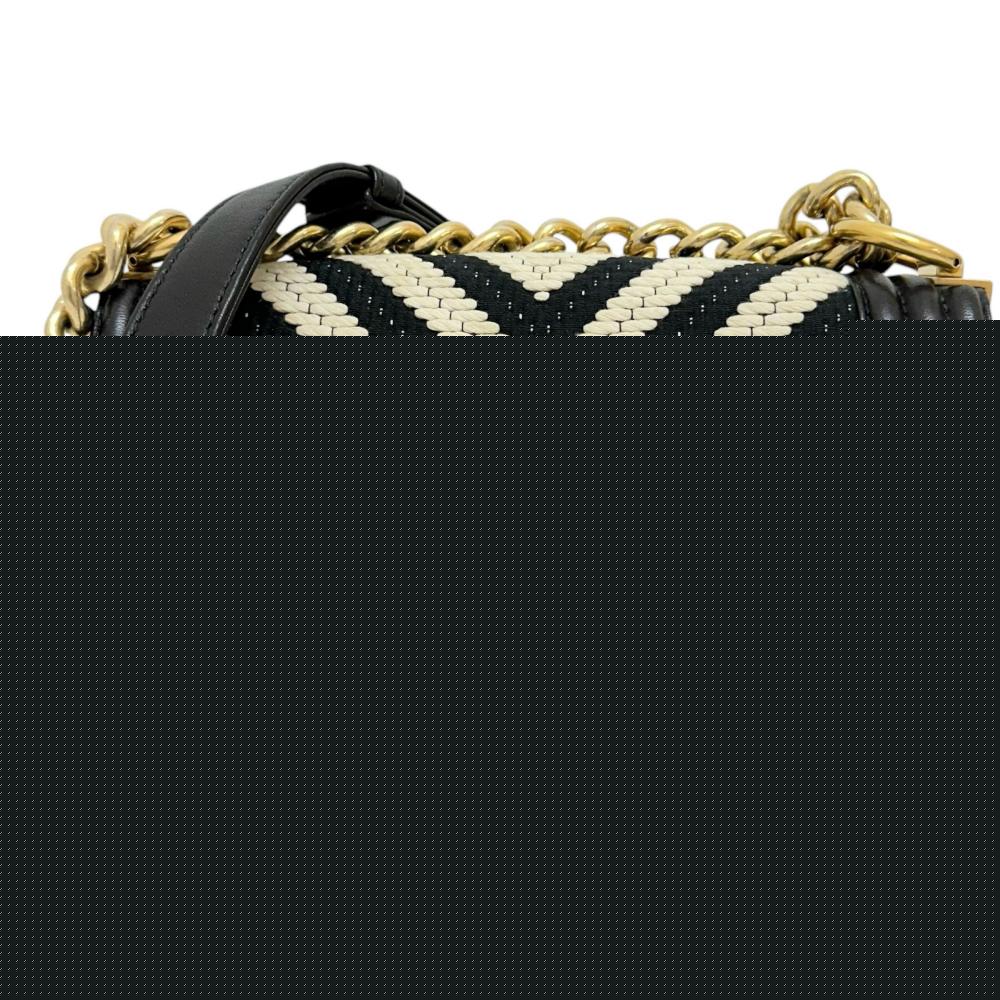 Chanel Boy Chanel V Stitch Leather Shoulder Bag