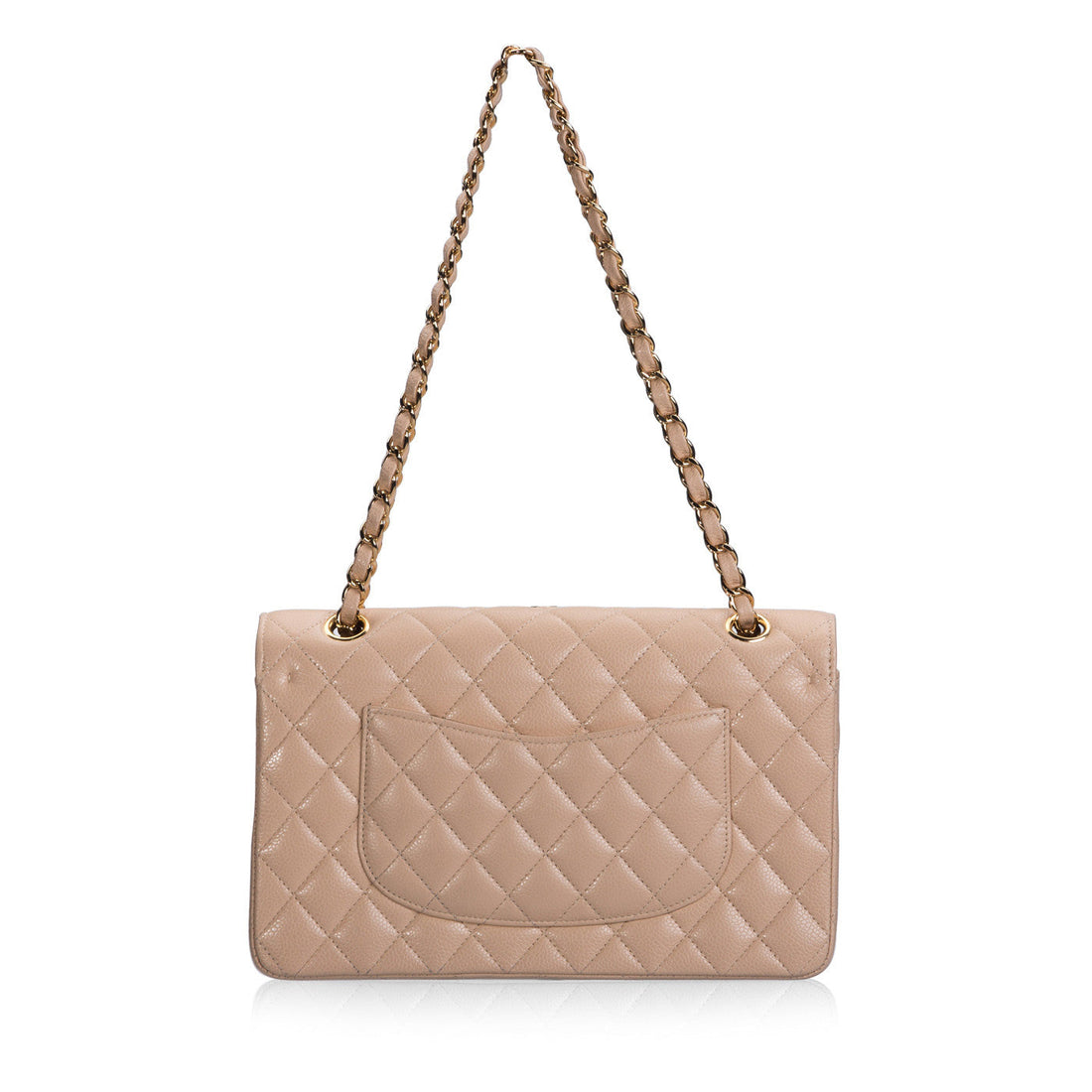 Chanel Beige Caviar Classic Flap Bag