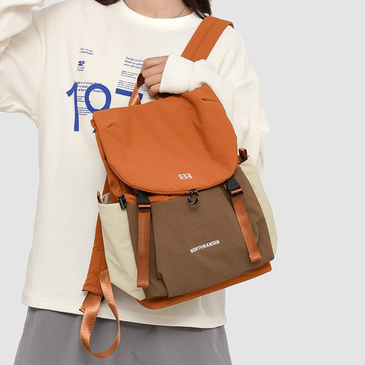 Solid Color Storage Korean Style Simple Tide Backpacks