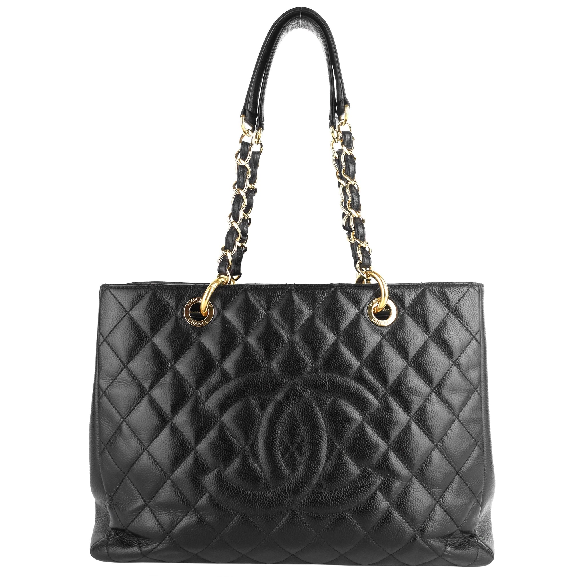 Top Quality Chanel Grand Shopping Tote GST Large Caviar Leather Bag