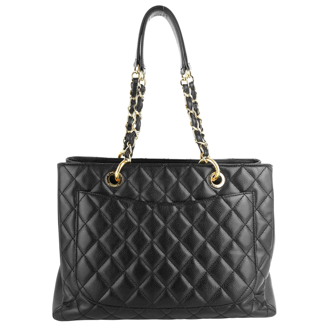 Top Quality Chanel Grand Shopping Tote GST Large Caviar Leather Bag