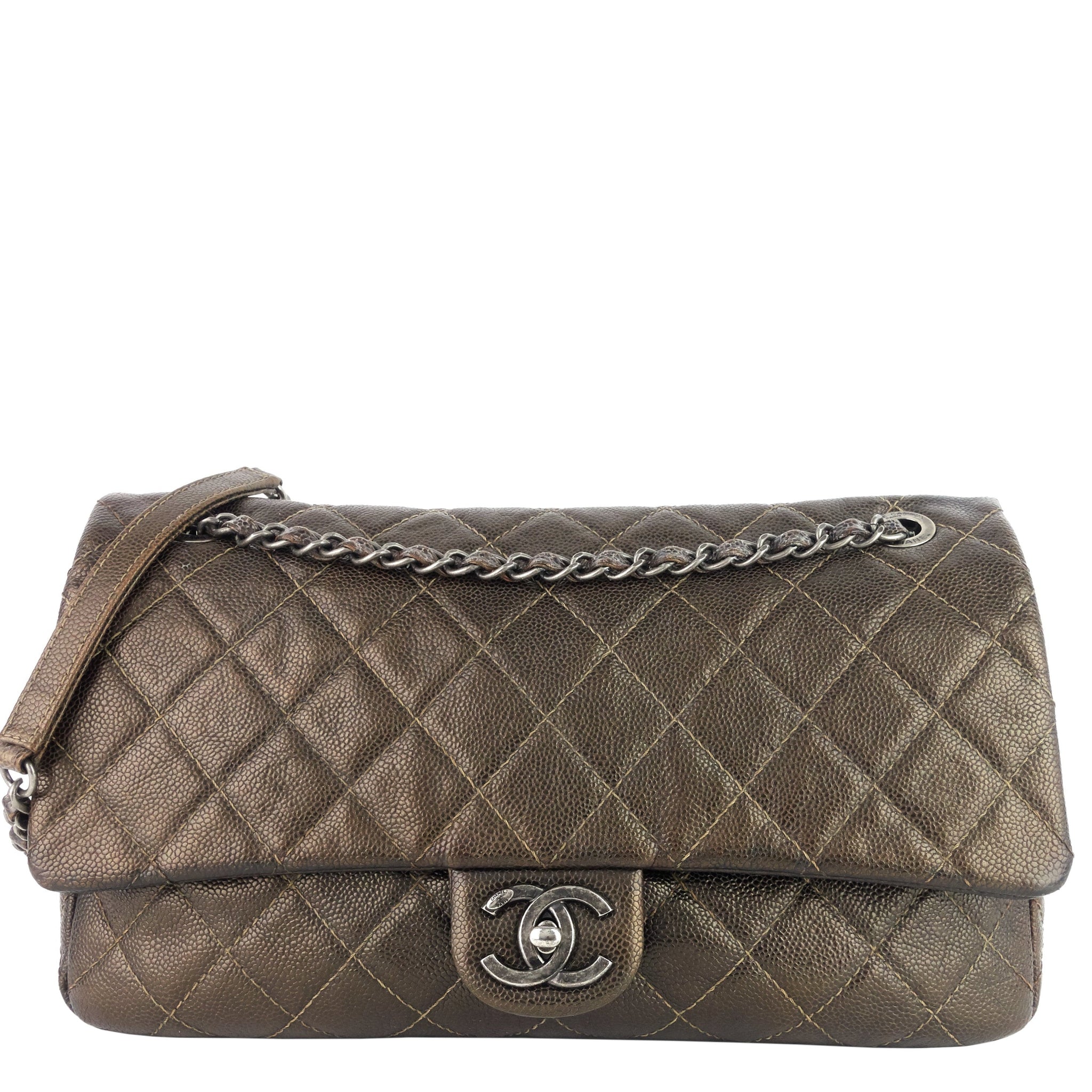 Top Quality Chanel Easy New Jumbo Caviar Leather Shoulder Bag