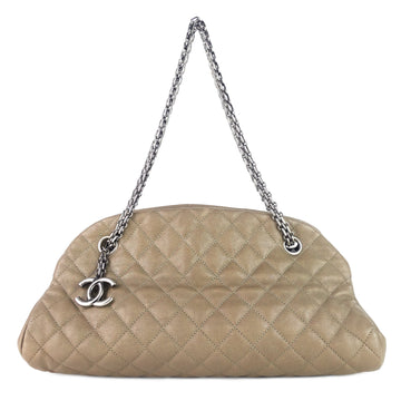 Top Quality Chanel Just Mademoiselle Medium Caviar Leather Bowler Bag