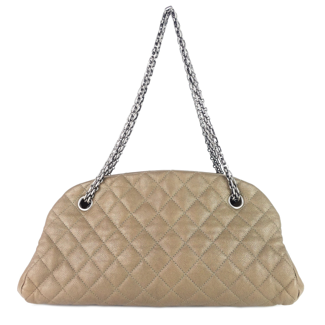 Top Quality Chanel Just Mademoiselle Medium Caviar Leather Bowler Bag