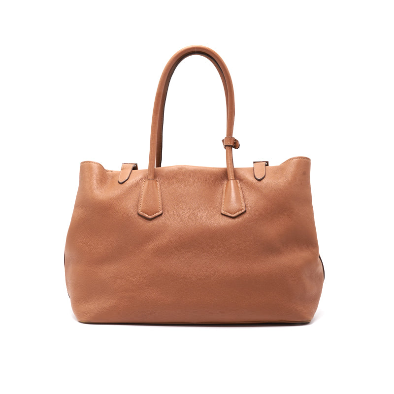 Prada Leather Tote Brown