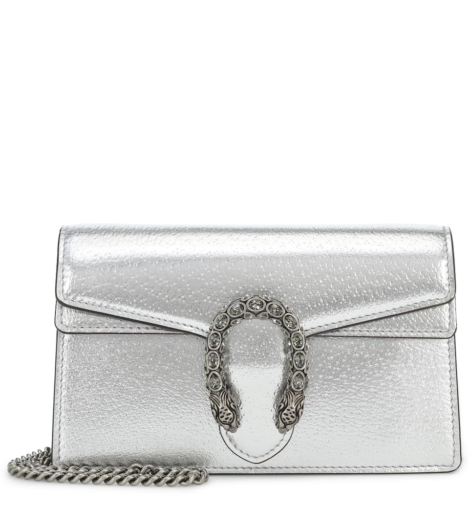 Gucci Dionysus Super Mini Crossbody Bag Silver