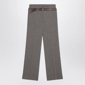 PRADA Wide Trousers with Printed Belt