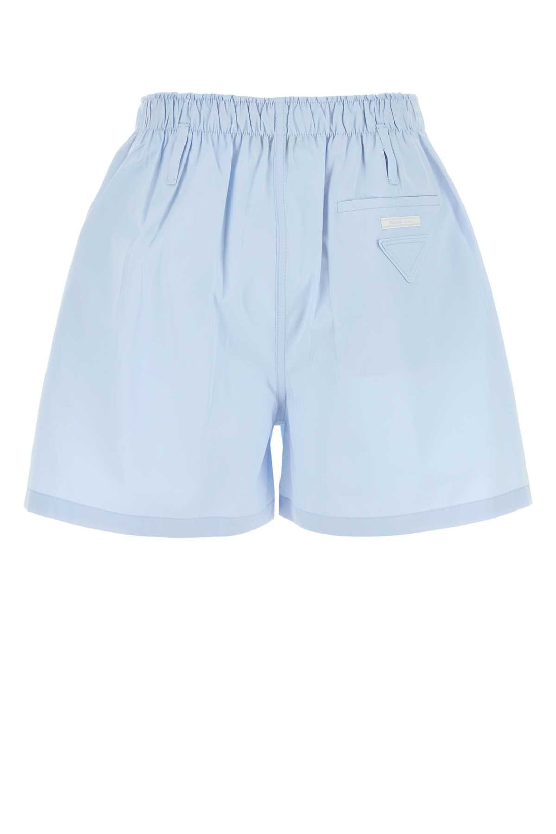 PRADA Light Poplin Mini Shorts for Women - FW25
