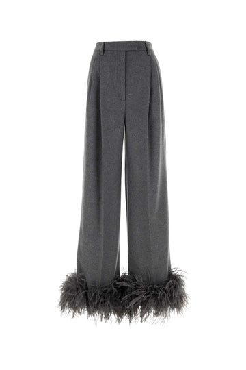 PRADA Wide-Leg Cashmere Trousers for Women