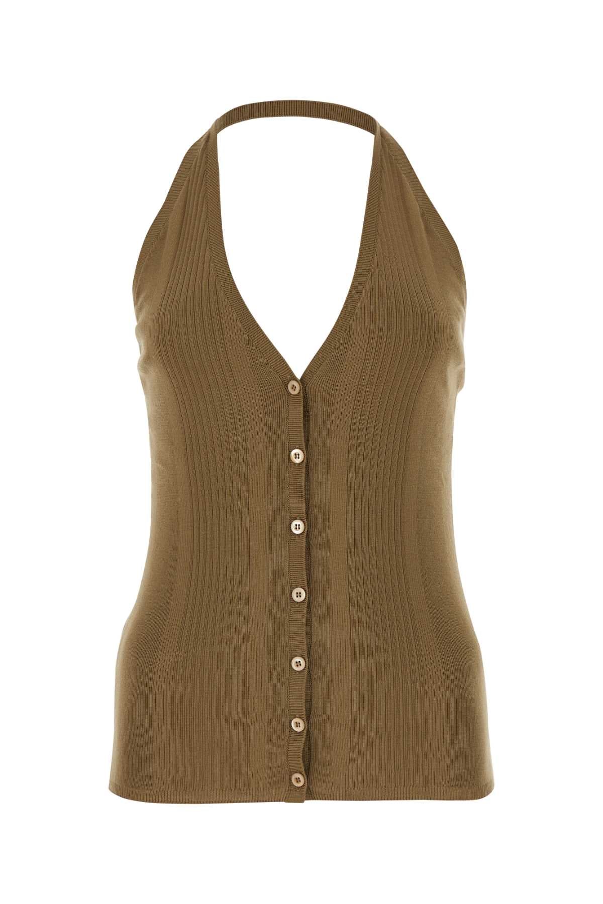 PRADA Cotton Knit Top for Women - FW24 Collection